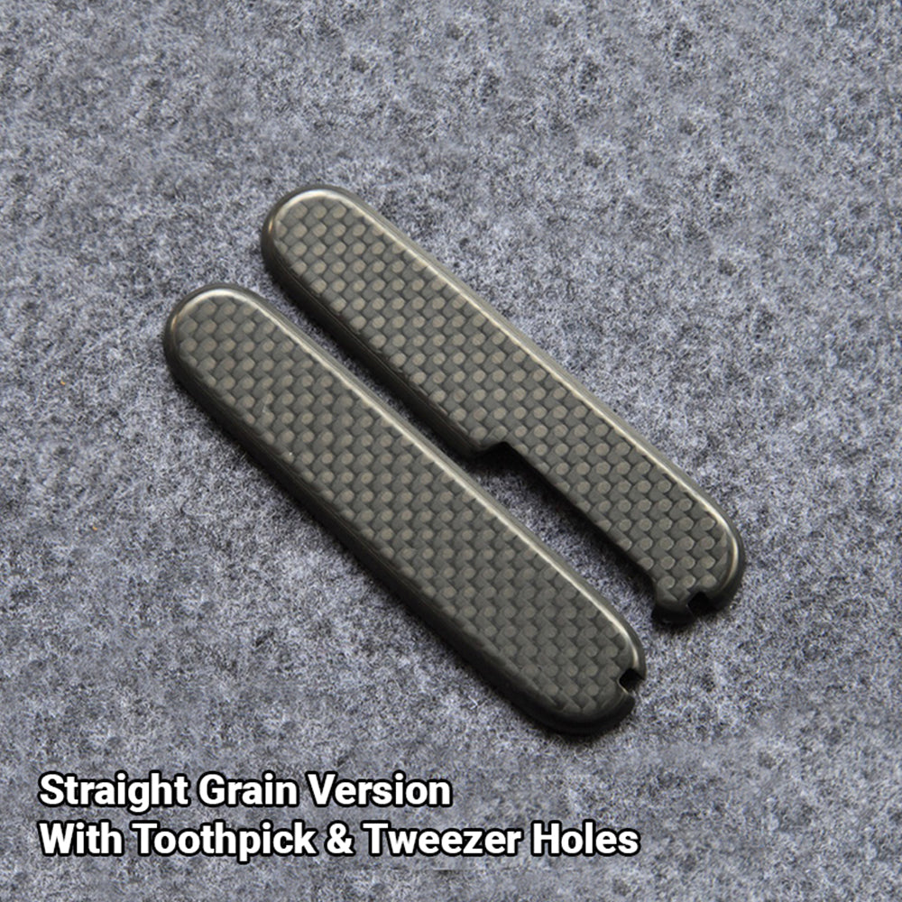 91mm Carbon Fiber Plus Scales for Victorinox Swiss Army Knife