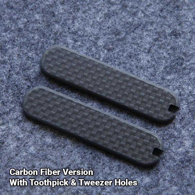 58mm Knife Multi-Tool Rambler Carbon Fiber Scales SAK Parts