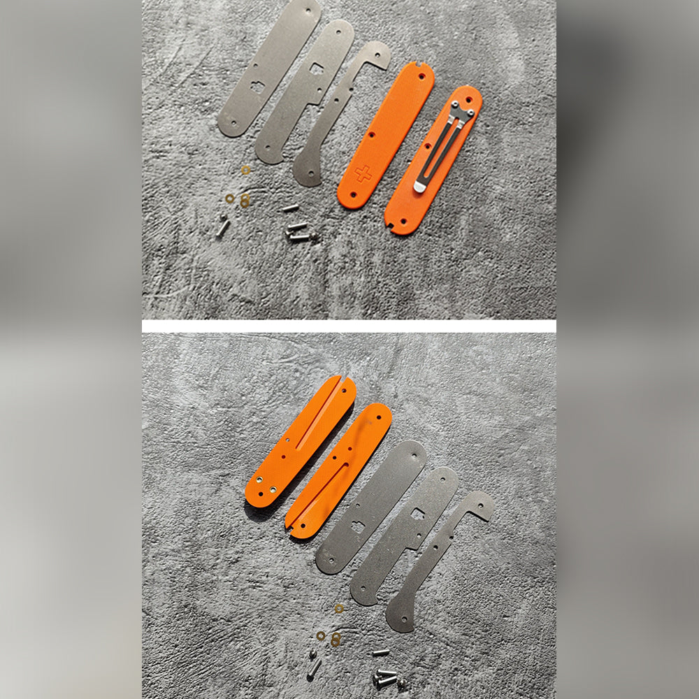 91mm Knife SAK Parts Mod G10 Handle Scales Multi-Tool SAK