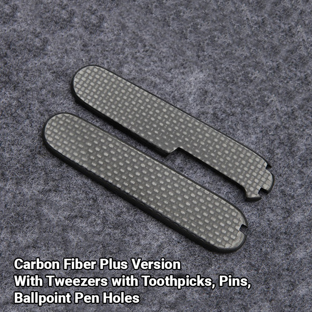 91mm Carbon Fiber Plus Scales for Victorinox Swiss Army Knife