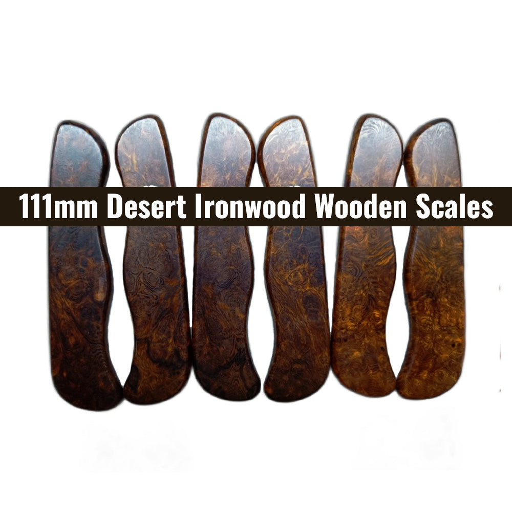 111mm Desert Ironwood Wooden Scales Knife Handles SAK Parts Aftermarket