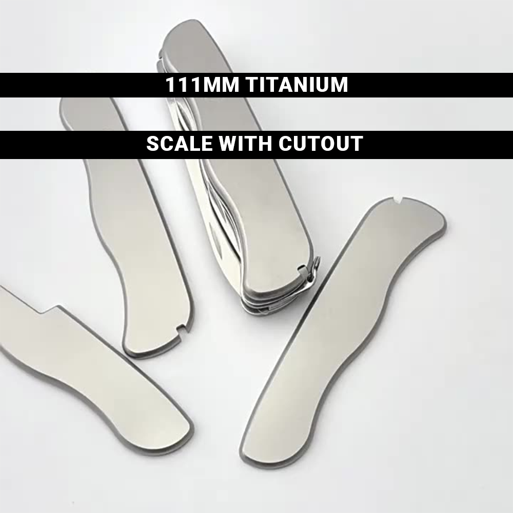 111mm Knife Titanium Alloy GAK TC4 Scales German Matt Handle Aftermarket SAK