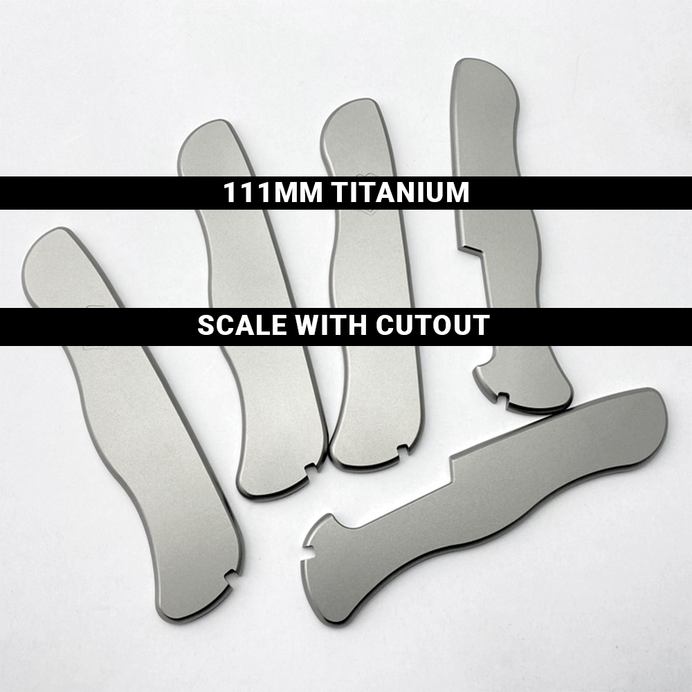 111mm Knife Titanium Alloy GAK TC4 Scales German Matt Handle Aftermarket SAK