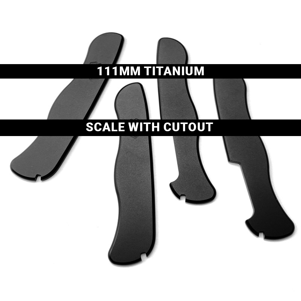 111mm Knife Titanium Alloy GAK TC4 Scales German Matt Handle Aftermarket SAK