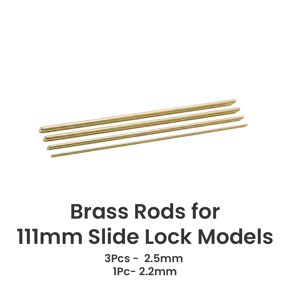 111mm Slide Lock Models Brass Rods Rivets Pins Axles Replacement DIY SAK Parts