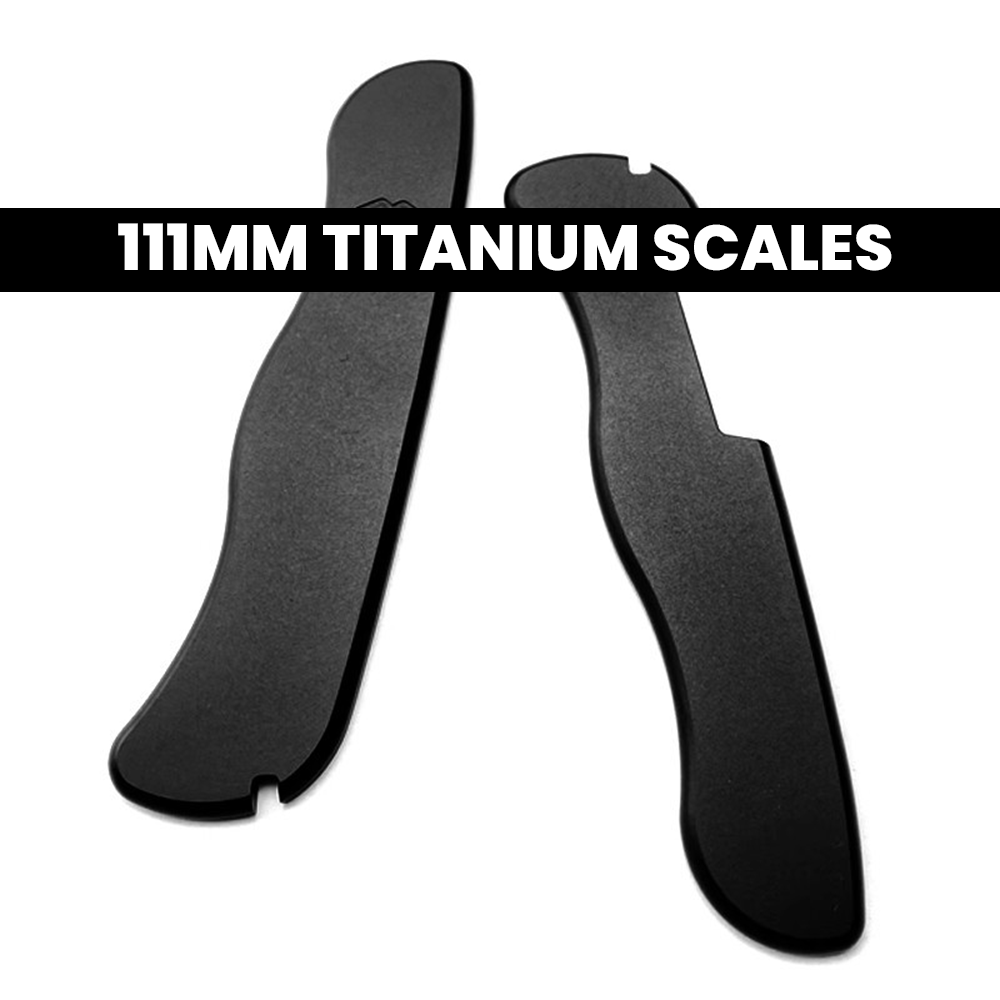 111mm Knife Titanium Alloy GAK TC4 Scales German Matt Handle Aftermarket SAK