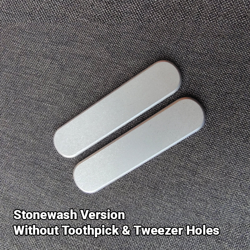 58mm Classic Knife Titanium Scales Handles DIY SAK Parts Aftermarket