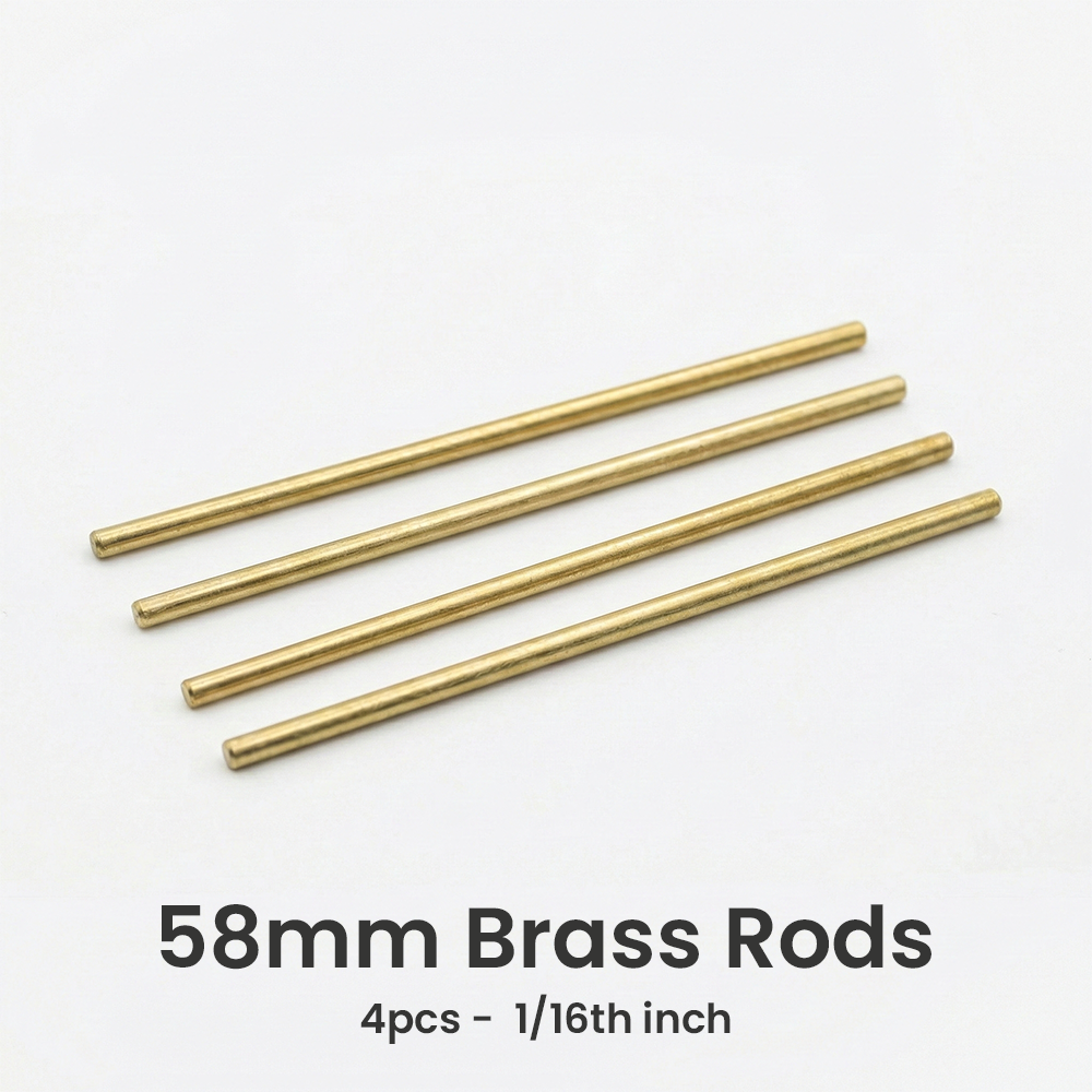 58mm Knife Brass Rods Rivets Pins Axles DIY SAK Parts Classic SD Minichamp Alox