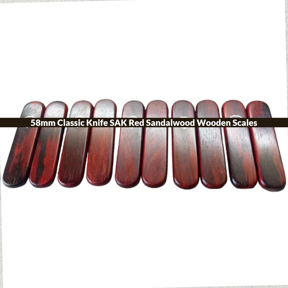 58mm Classic Knife SAK Red Sandalwood Wooden Scales Handles Multi-Tool Knife