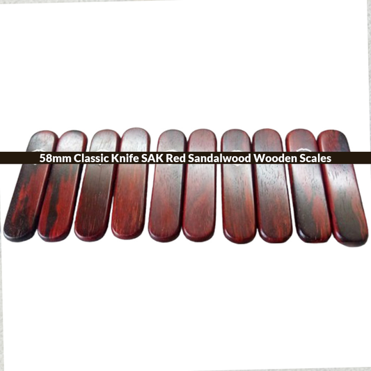 58mm Classic Knife SAK Red Sandalwood Wooden Scales Handles Multi-Tool Knife