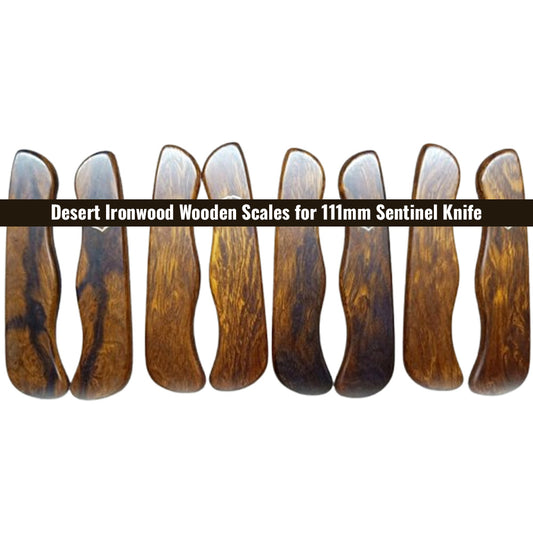 111mm Sentinel Desert Ironwood Scales Knife Wooden Handle SAK Parts Aftermarket Tool