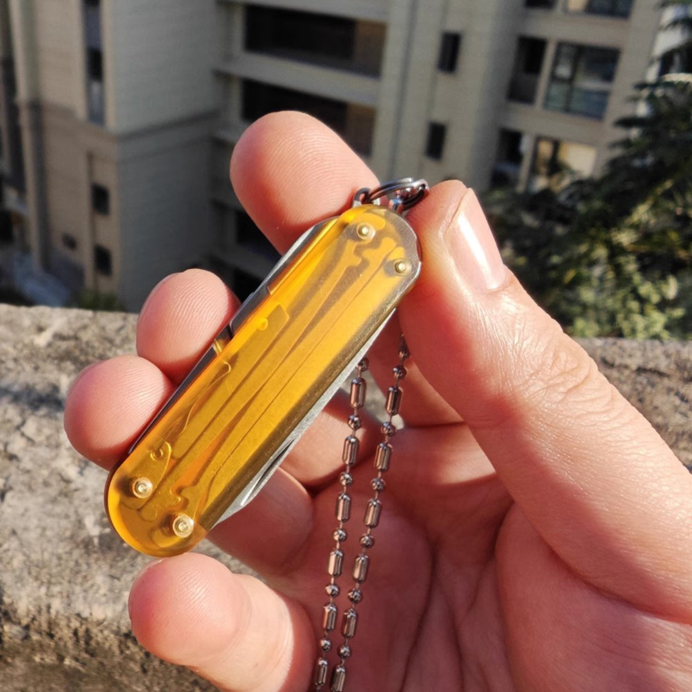 58mm Classic ULTEM PEI Knife Scale Transparent Handle SAK Aftermarket Parts Multi-Tools
