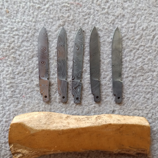 58mm Damascus Knife Blade Multi-Tool SAK Replacement Parts