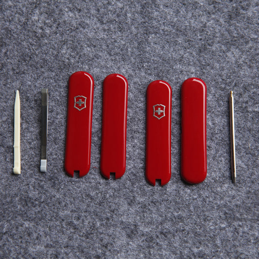58mm Mini Champ Victorinox Swiss Army Knife Red Scale Handle
