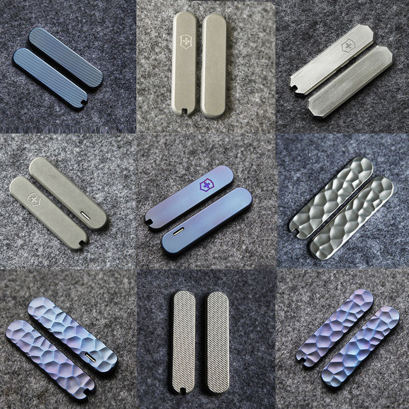 58mm Mini Champ Victorinox Swiss Army Knife Titanium Scales – SAK Parts
