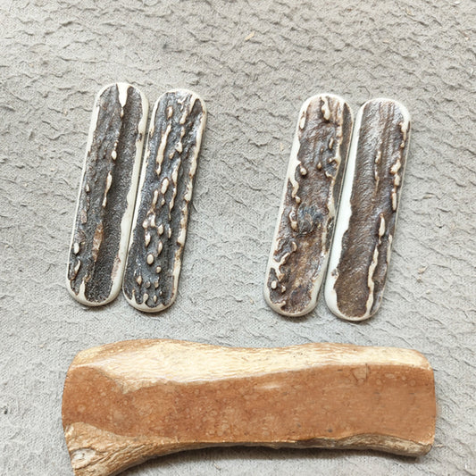 58mm Sambar Deer Antler Scales Knife Handle SAK Parts Aftermarket Tool