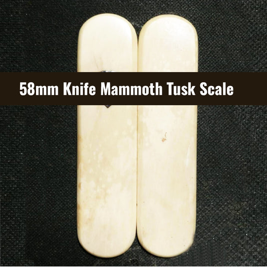 58mm Knife Mammoth Tusk Scale Mod Handle Multi-Tools SAK Parts Aftermarket