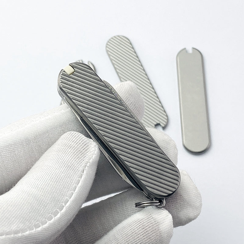 58mm Knife Titanium Scales Aftermarket Handles for SAK