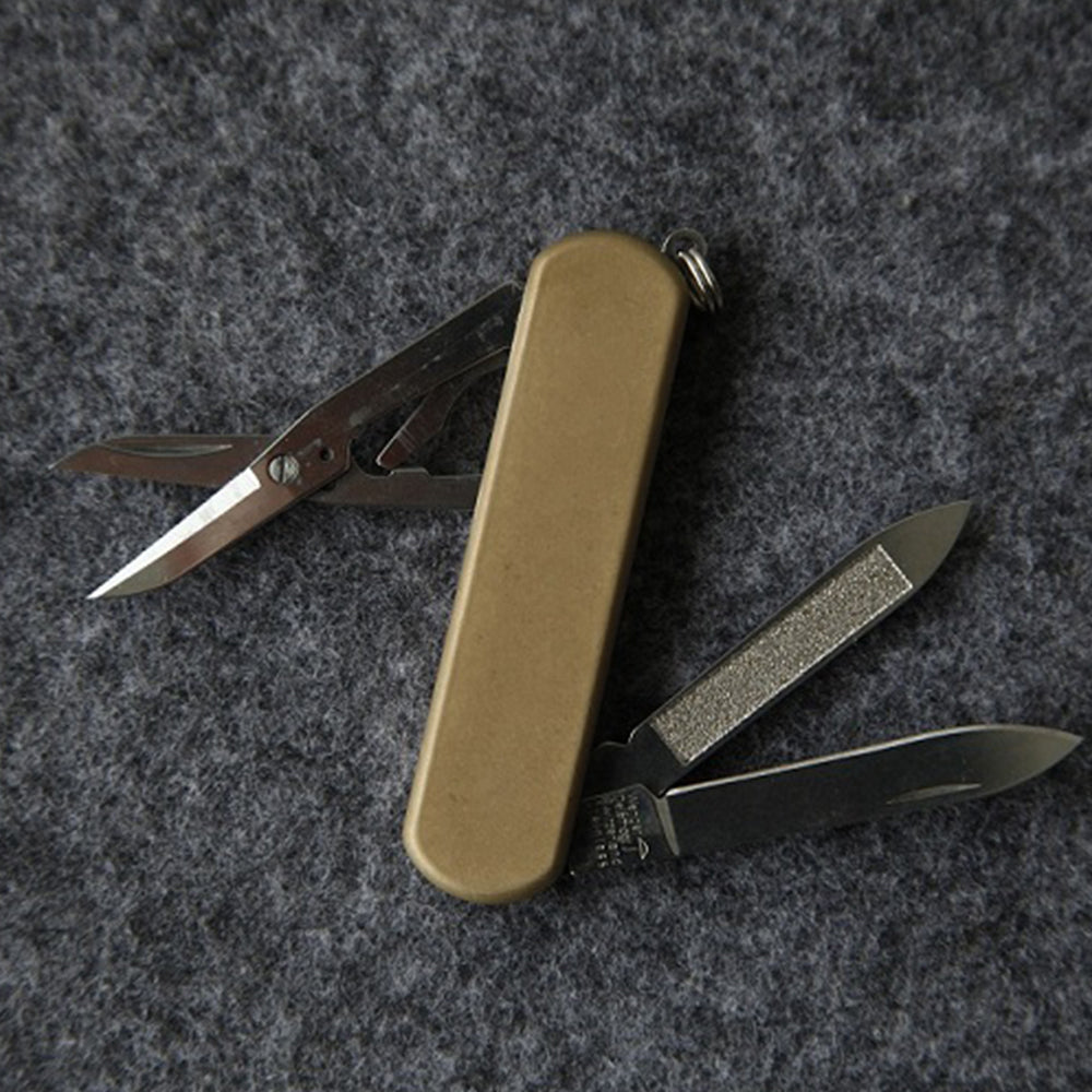 65mm Knife Multi-Tool Aftermarket Handle Brass Scales