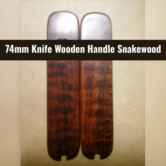 74mm Knife Wooden Handle Snakewood Scale Parts SAK Aftermarket