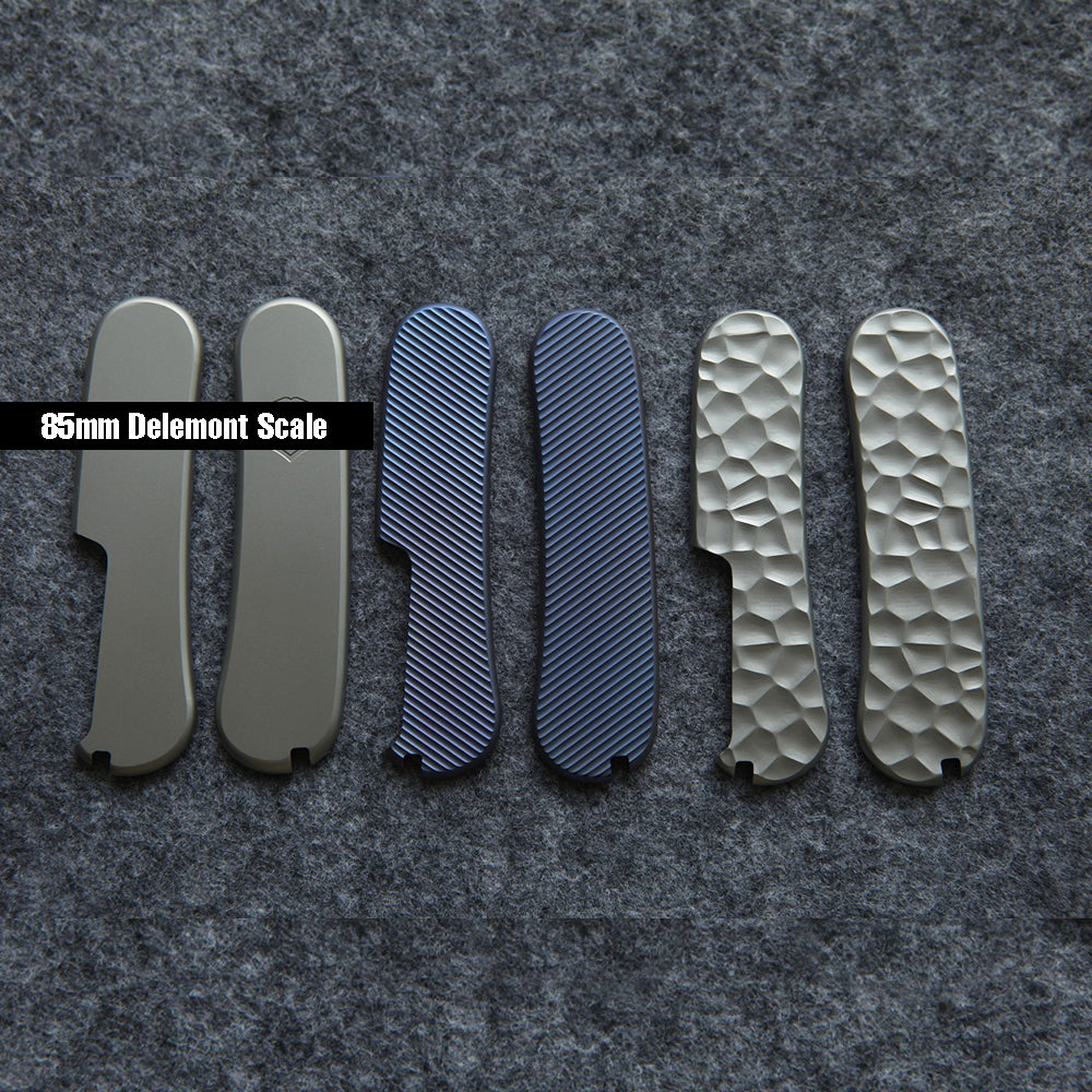 85mm Delemont Knife Titanium Handle Scale SAK Parts Multi-Tools