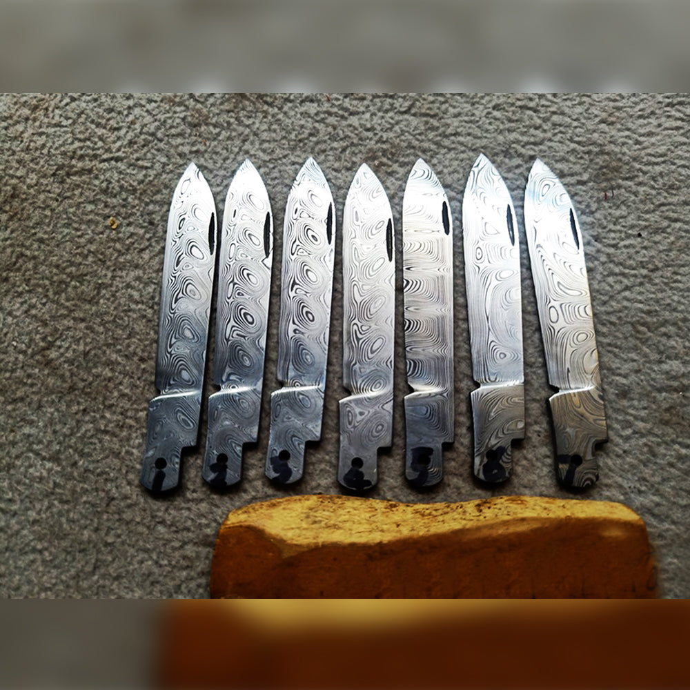 91mm Damascus Knife Blade Multi-Tool SAK Replacement Parts