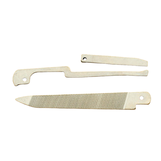 91mm Knife Metal Steel File Back Spring Chisel Flat for Multi-Tool SAK Aftermarket