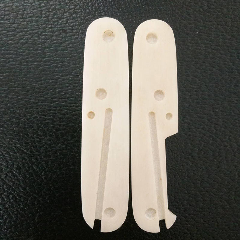 91mm Knife Ox Cow Bone Scale Parts Custom Mod Handle Multi-Tools SAK Aftermarket