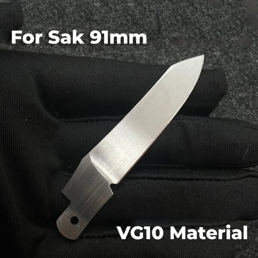 91mm Knife VG10 Steel Handmade Replacement Blade SAK Parts
