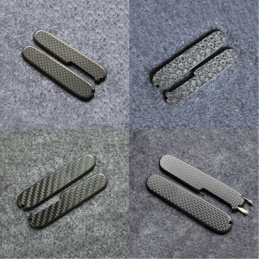 91mm Carbon Fiber Plus Scales for Victorinox Swiss Army Knife
