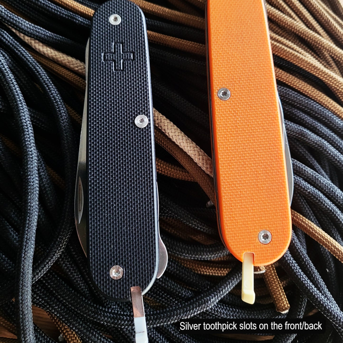 91mm Knife SAK Parts Mod G10 Handle Scales Multi-Tool SAK