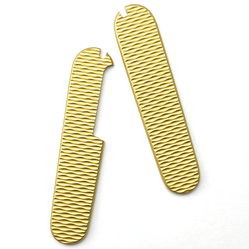 91mm Knife Scales Brass Handles Aftermarket SAK Parts