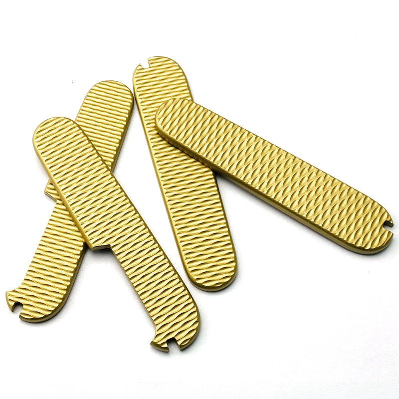 91mm Victorinox Swiss Army Knife Scales Brass Handles