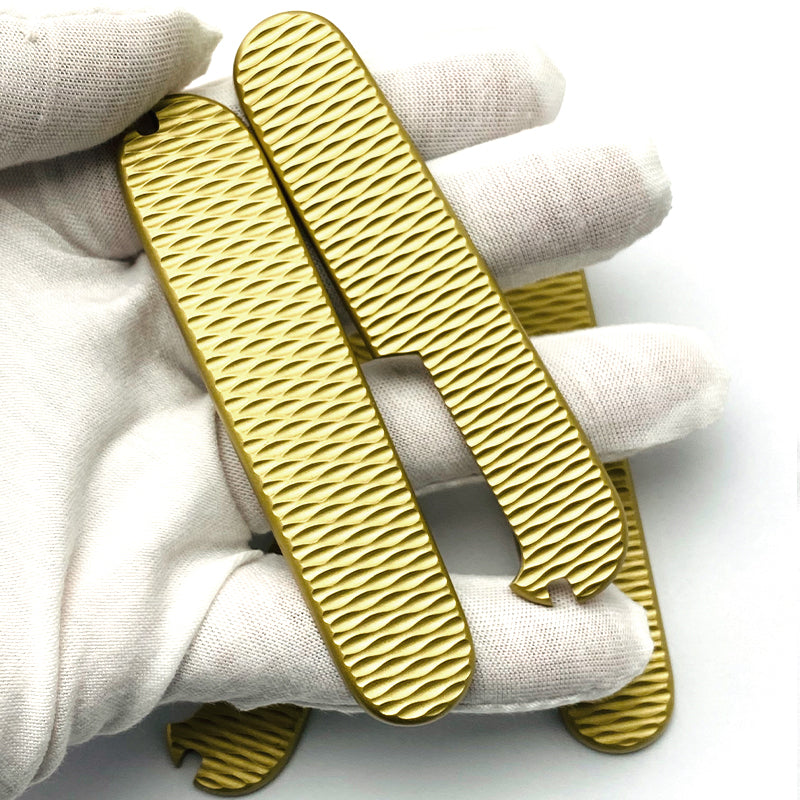 91mm Knife Scales Brass Handles Aftermarket SAK Parts