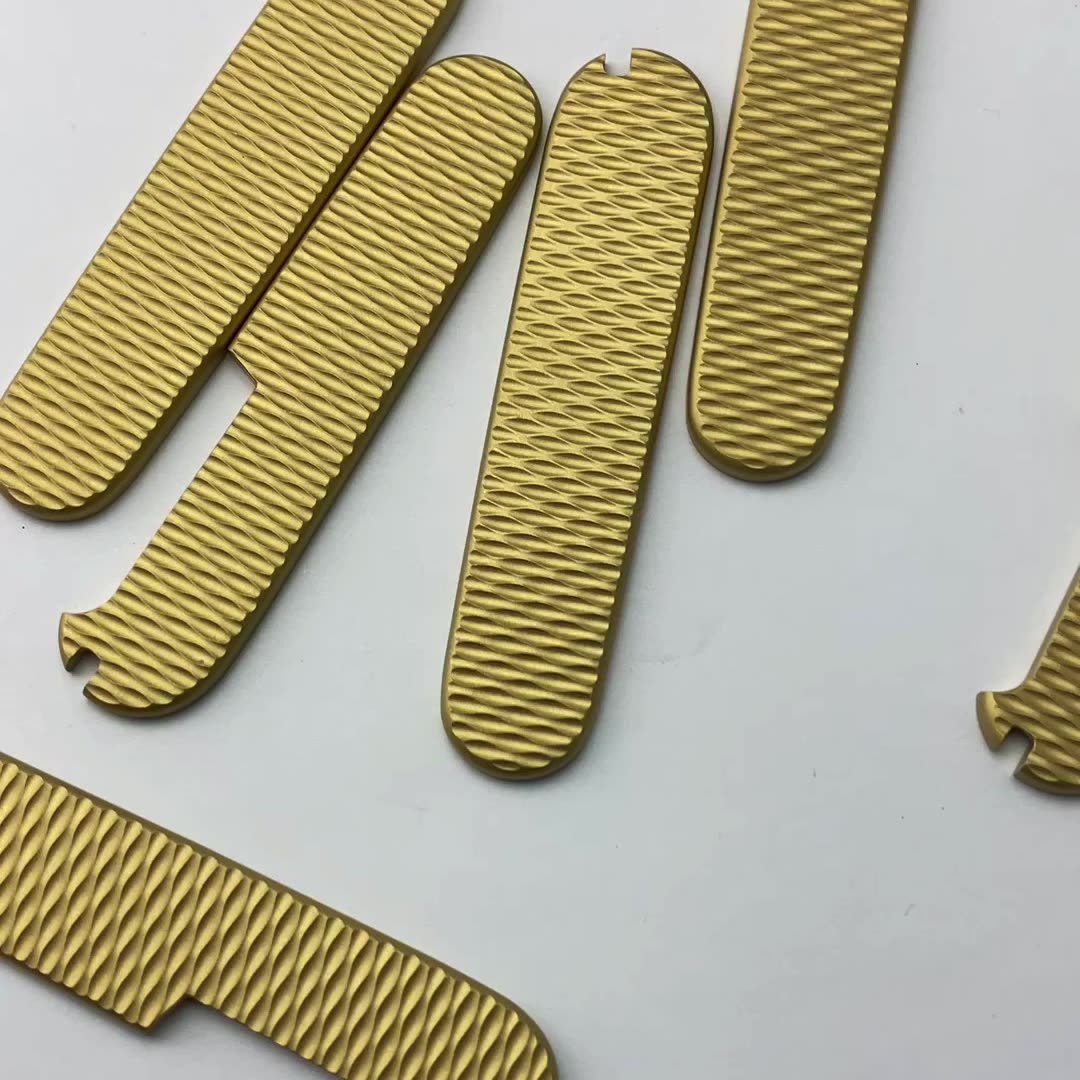 91mm Knife Scales Brass Handles Aftermarket SAK Parts