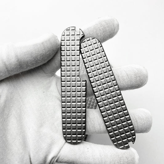 91mm Pocket Knife Titanium Scales Multi-Tool Handles SAK Parts