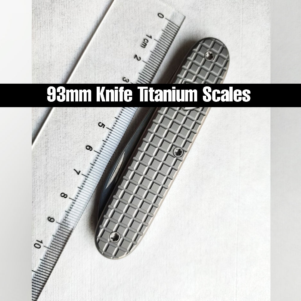 93mm Knife Titanium Scales Handle SAK Parts Multi-Tools