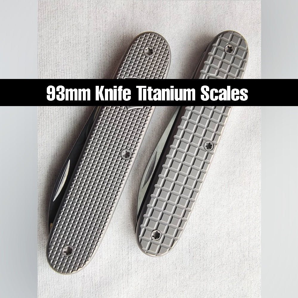 93mm Knife Titanium Scales Handle SAK Parts Multi-Tools