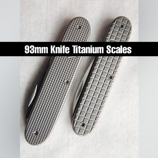 93mm Knife Titanium Scales Handle SAK Parts Multi-Tools