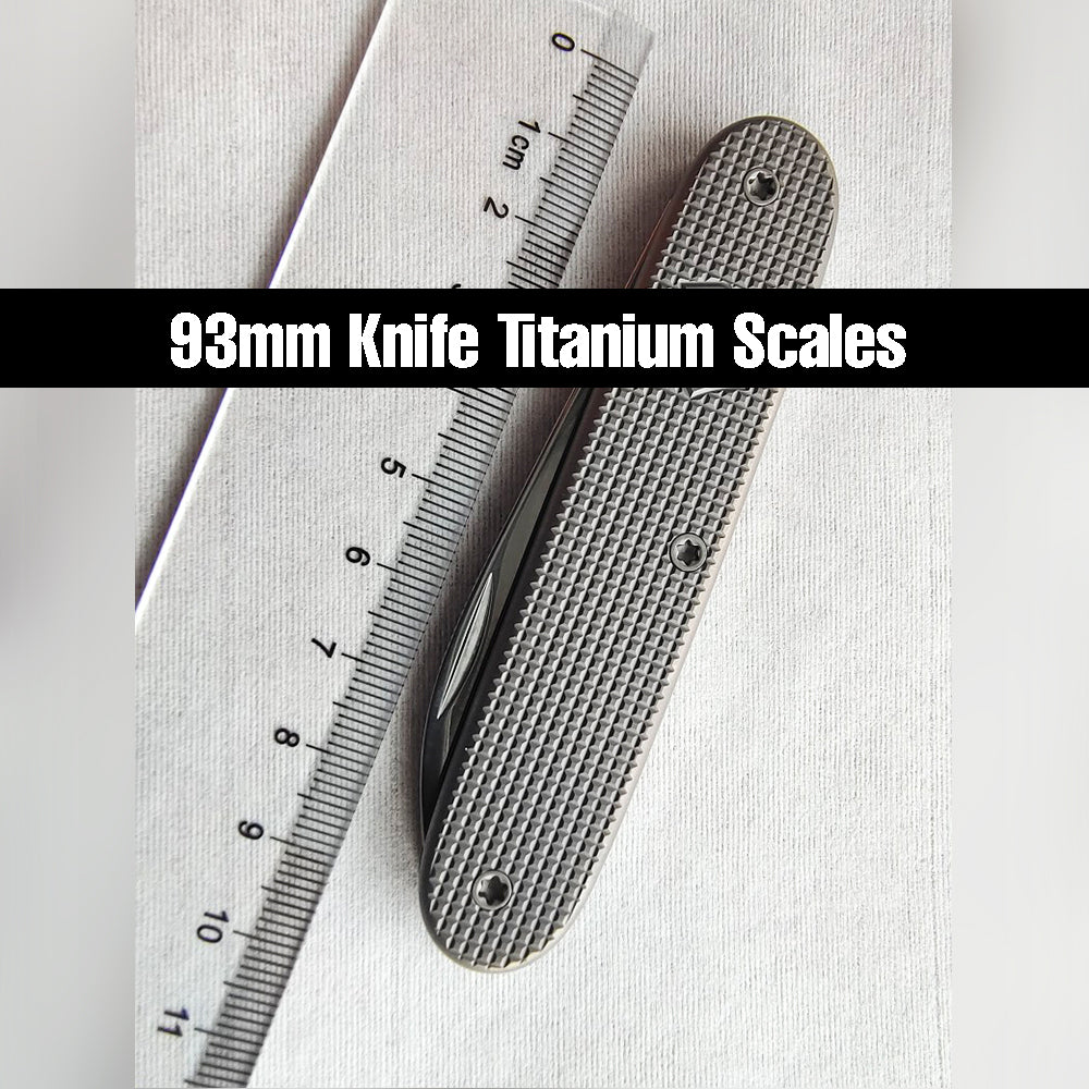 93mm Knife Titanium Scales Handle SAK Parts Multi-Tools