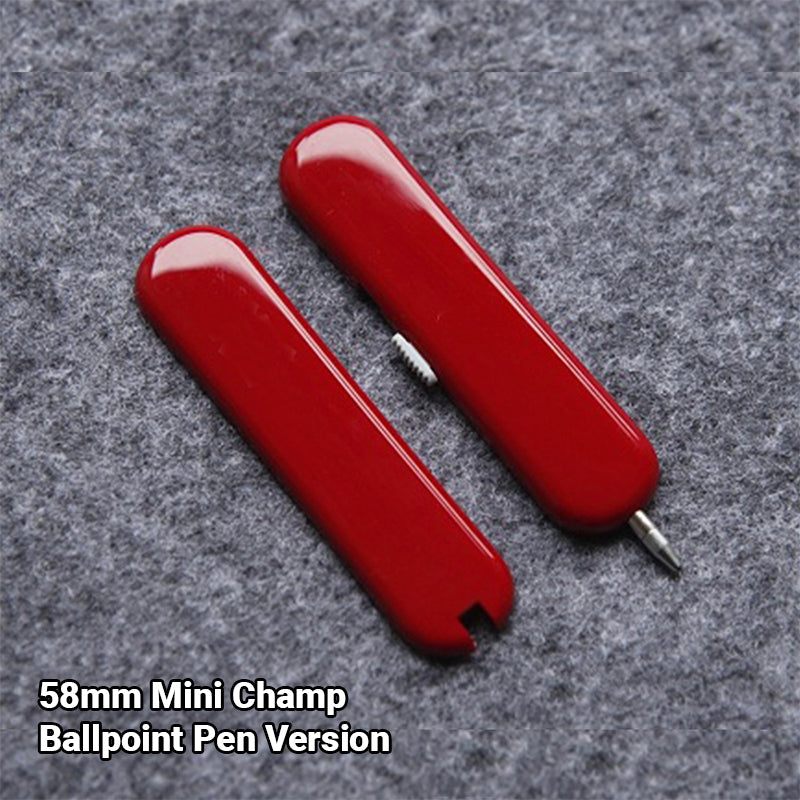 58mm Mini Champ Victorinox Swiss Army Knife Red Scale Handle