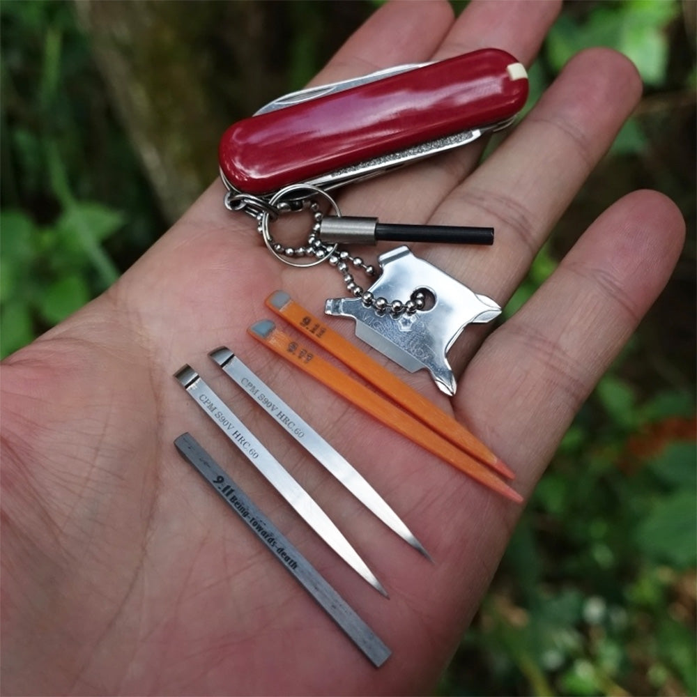 Ear Pick Steel Toothpick Sharpening Whetstone Flint For 58mm 65mm 74mm 84mm 91mm 111mm 130mm Knives