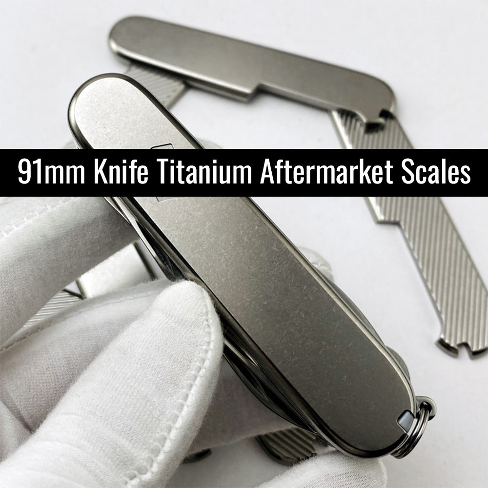 91mm Knife Titanium Scales Aftermarket Handles Multi-Tool SAK Tool