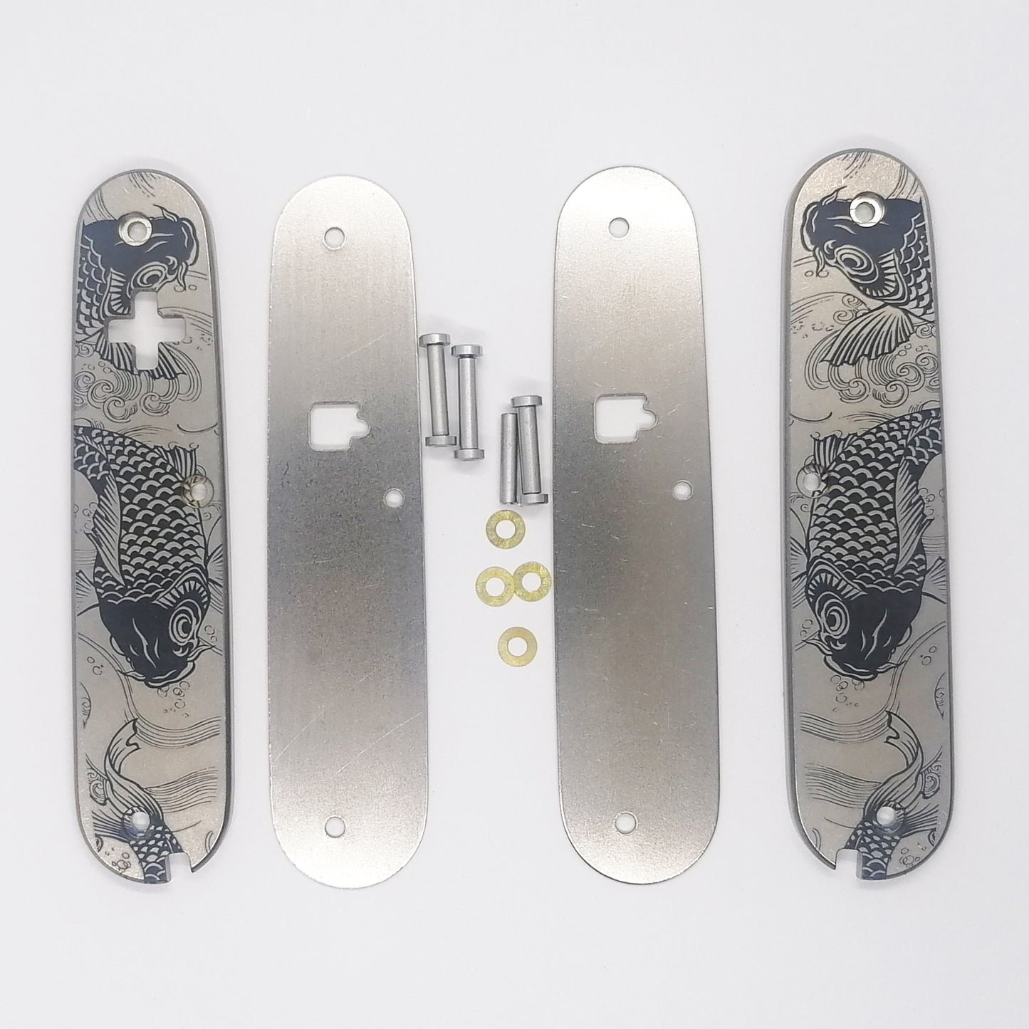 Koi Fish 91mm Knife Titanium Alloy Scales Multi-Tool