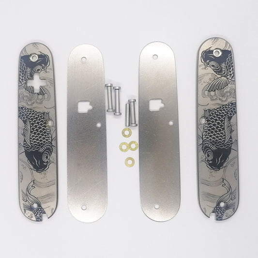 Koi Fish 91mm Knife Titanium Alloy Scales Multi-Tool