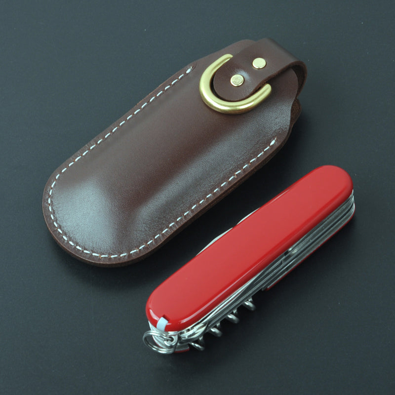 Ножны из воловьей кожи ручной работы для швейцарского армейского ножа Victorinox диаметром 58 мм, 84 мм, 91 мм