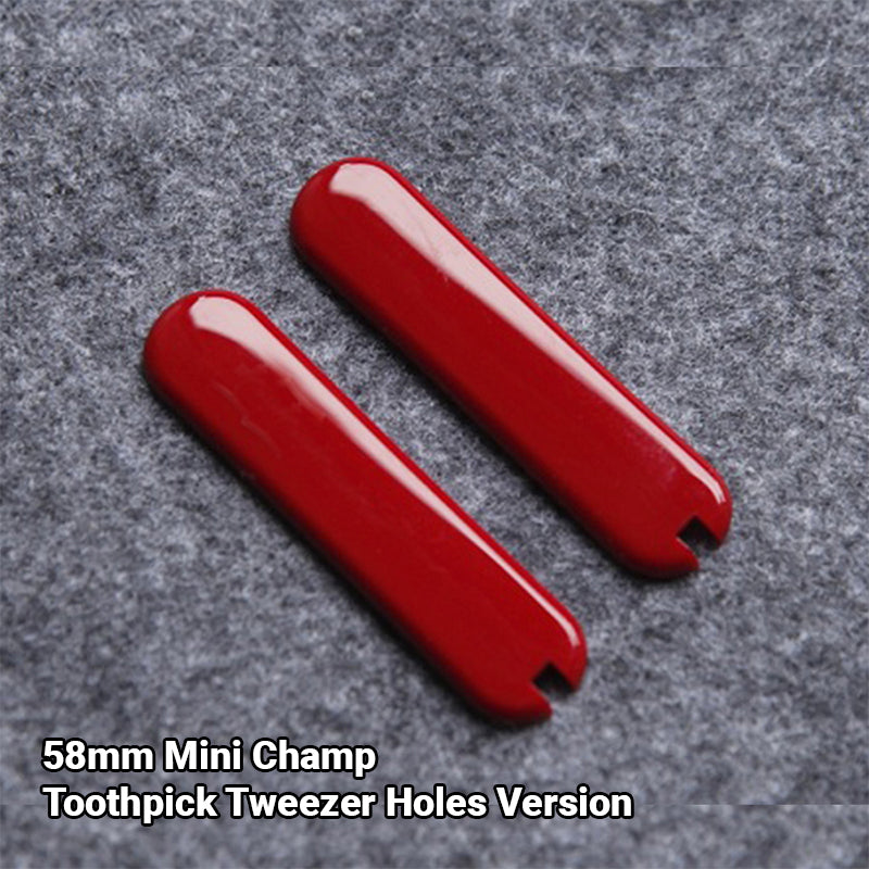58mm Mini Champ Victorinox Swiss Army Knife Red Scale Handle