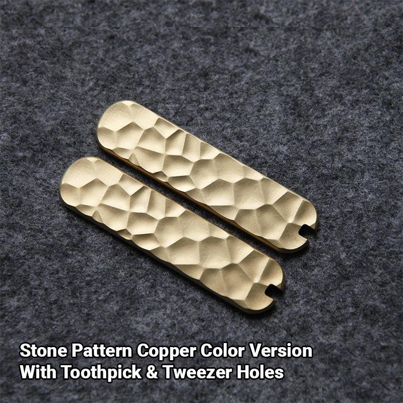 65mm Nail Clip 580 Brass Scale Knife Handle SAK Tool Part Custom Mod