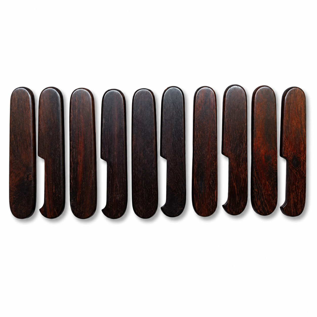 Mango de cuchillo con escamas de madera de palisandro indio de 91 mm, piezas SAK, herramienta de repuesto
