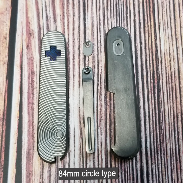 91mm 84mm Knife Titanium Aftermarket Handles